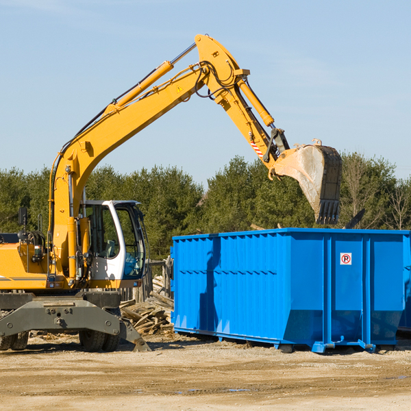 are there any restrictions on where a residential dumpster can be placed in Osceola